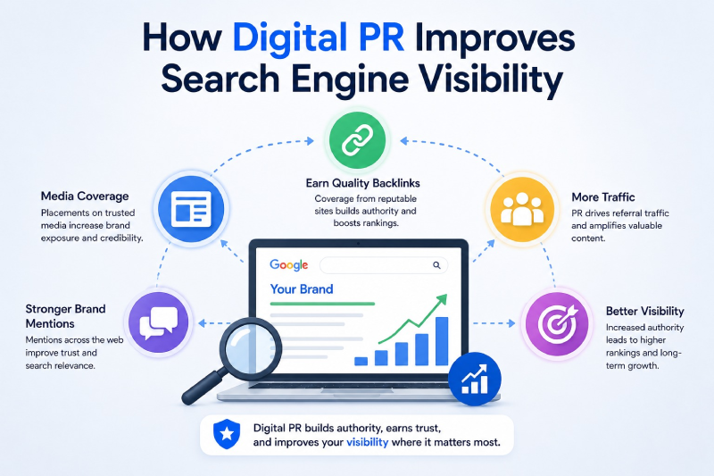 How Digital PR Improves Search Engine Visibility
